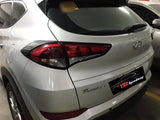 Hyundai Tucson Gen3 head and tailight covers - matte black