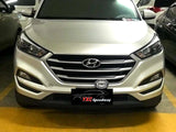 Hyundai Tucson Gen3 head and tailight covers - matte black