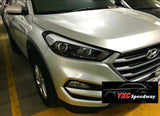 Hyundai Tucson Gen3 head and tailight covers - matte black