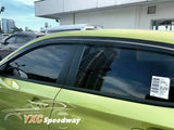 Hyundai Kona 6pc extended smoked visor Made in Korea