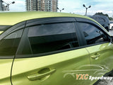 Hyundai Kona 6pc extended smoked visor Made in Korea