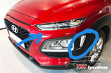 Hyundai Kona chrome headlamp garnish