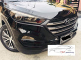 Hyundai Tucson Gen3 head and tailight covers - matte black