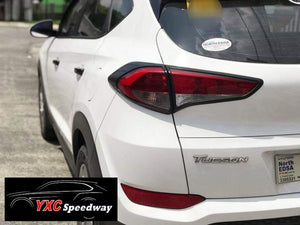 Hyundai Tucson Gen3 head and tailight covers - matte black