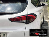 Hyundai Tucson Gen3 head and tailight covers - matte black