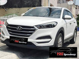 Hyundai Tucson Gen3 head and tailight covers - matte black