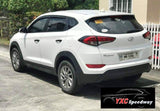 Hyundai Tucson Gen3 head and tailight covers - matte black