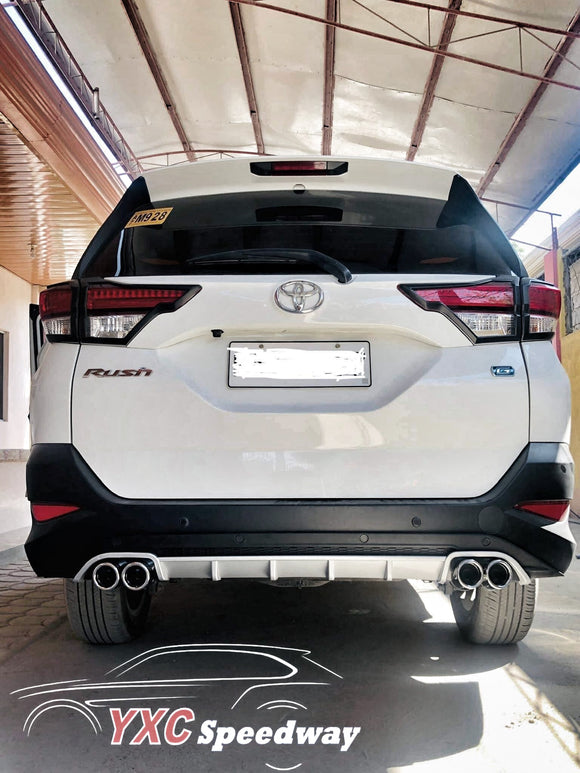 Toyota Rush rear bumper diffuser