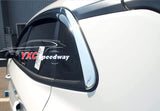 Hyundai Kona black diamond 6pc extended visor