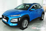 Hyundai Kona 6pc extended visor chrome